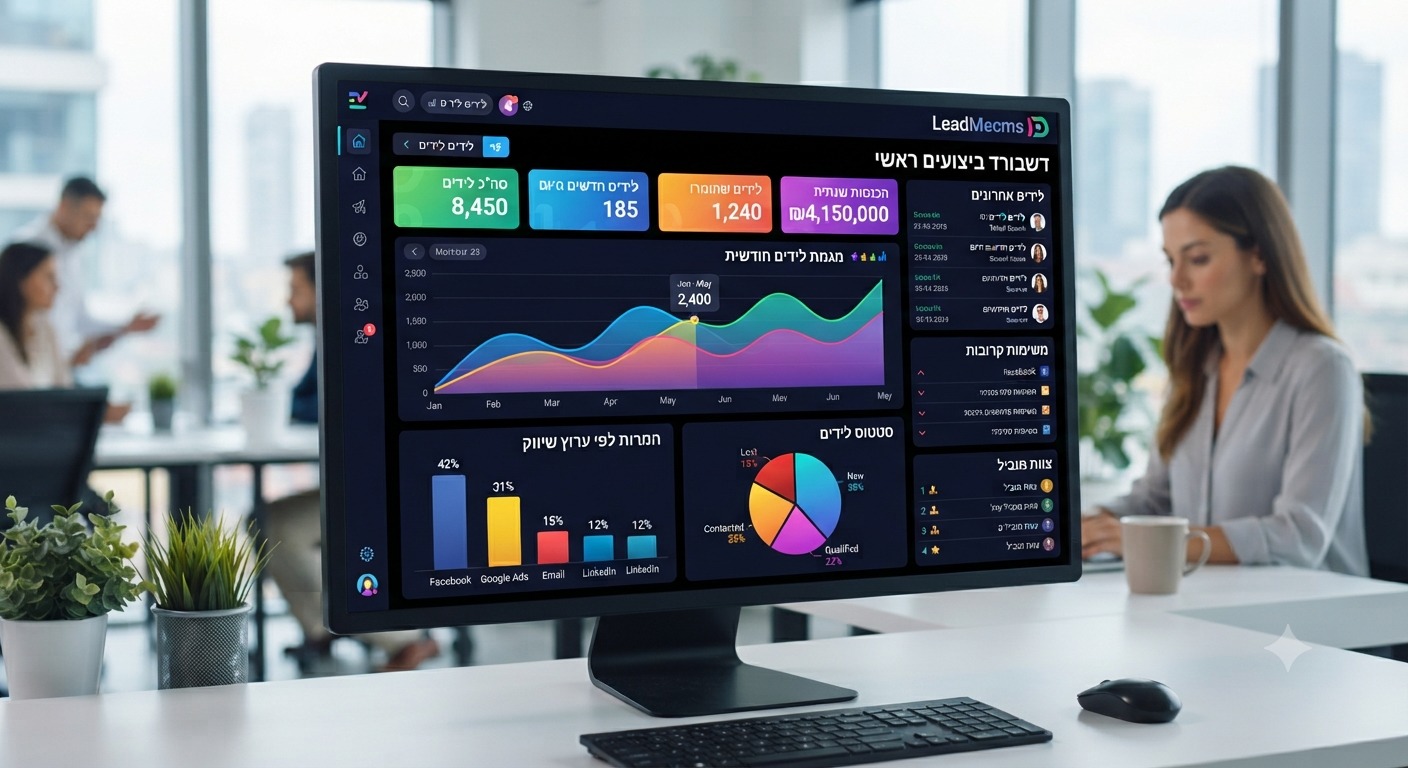 דאשבורד LeadMe CMS